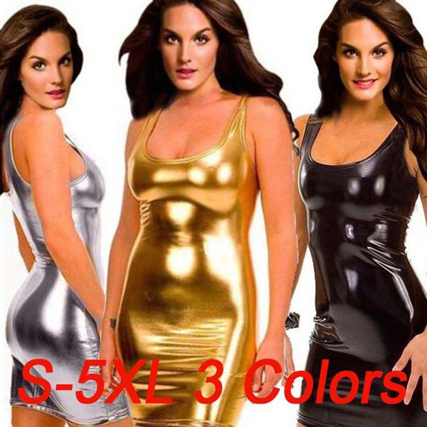 

women charmed pu patent leather lingerie nightwear underwear temptation pvc catsuit female nightclub party dress sale, White;black