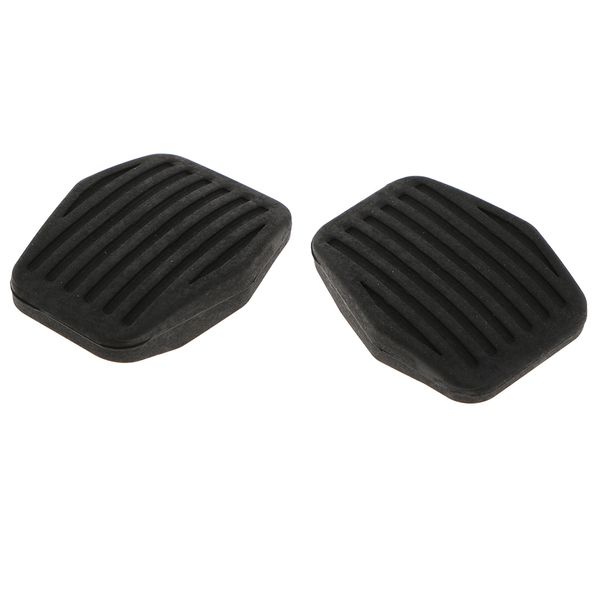 

2 pieces new oem black rubber brake or clutch pedal pad