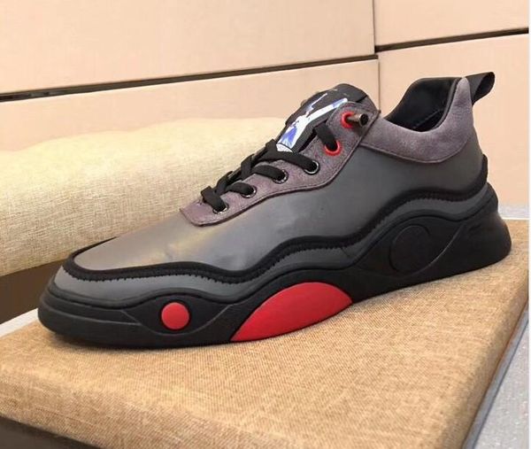 

2019 new designer shoes run designer ladies men's sports and leisure leather mesh casual shoes 38-45 nk03, Black