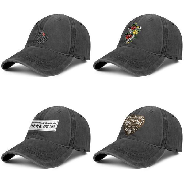 

c. f. martin guitar old pick fashion baseball cap ball fitted adjustable vintage hat denim this is it rure love black, Blue;gray