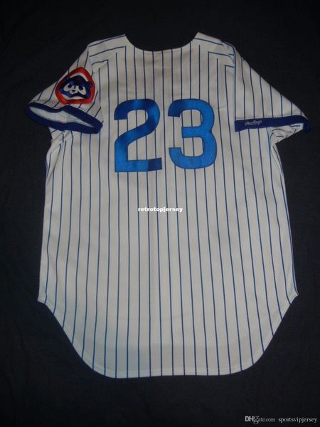 

retro rawlings #23 ryne sandberg chicago jersey maddux 1991 ws bryant mens stitched baseball jerseys, Black;blue