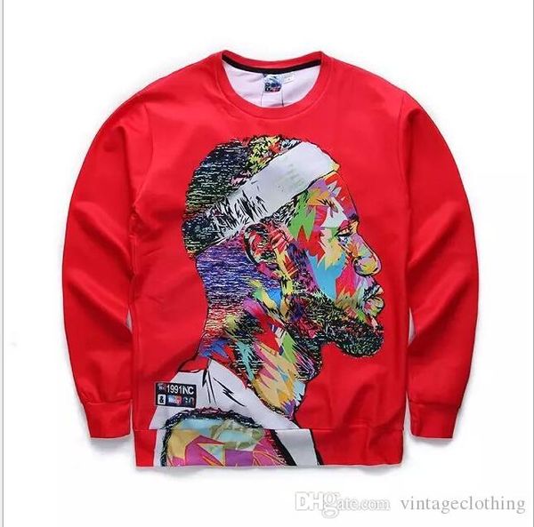 

3d sweatshirt printed cool hoodie for men women red hoody creative streetwear crewneck size s-xl, Black