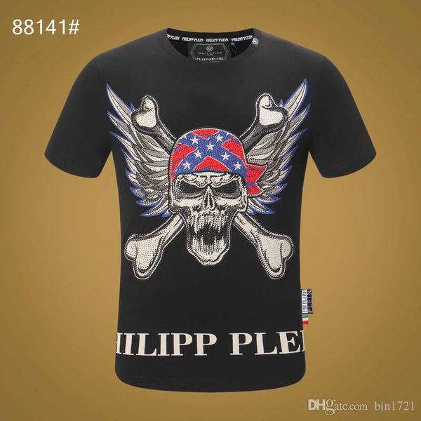 

2020 18ss spring and summer new high grade cotton printing short sleeve round neck panel t-shirt size: s-l-xl-xxxl- color: black white m729, White;black