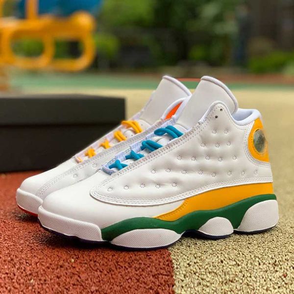 

2020 new arrival jumpman 13 gs playground black white blue red 13s women men basketball sports shoes sneakers high size 5.5-13, White;red