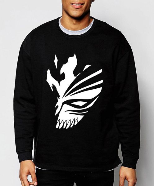 

bleach anime kurosaki ichigo sweatshirt harajuku men hoodie 2019 spring winter fashion hoodies men tracksuit brand-clothing, Black