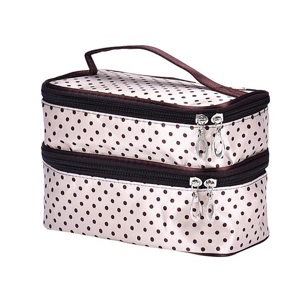 

women portable cosmetic organizer makeup case pouch zip bag storage box office organizer case for cosmetics acrylic pillbox a35