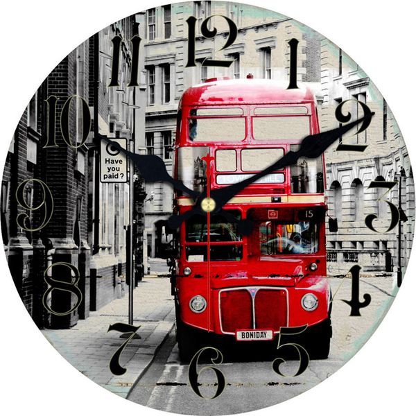 

shabby chic,street bus decor watch,antique wall watch,big wall clocks