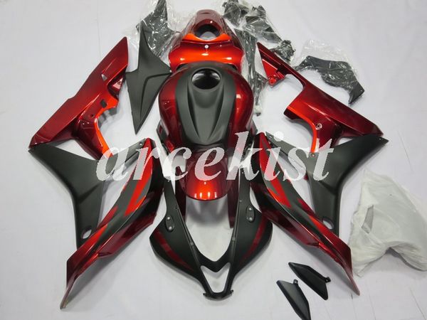 

4 бесплатные подарки новый abs полный обтекатели комплекты подходят для honda cbr600rr f5 2007 2008 07 08 кузовного набор красный глянцевый