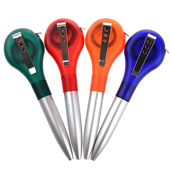 

4pcs multi-function tape measure pen ball-point pen, Blue;orange