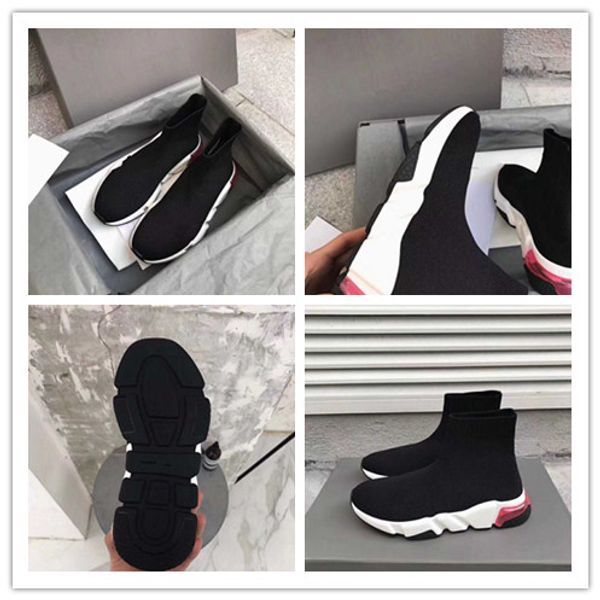 

2019 est socks shoes version original knitted fabric for men and women3, Black