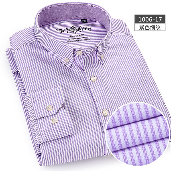 

2019 cotton oxford shirt cotton down button collar long sleeve slim fit men casual plaid /striped /solid shirts, White;black