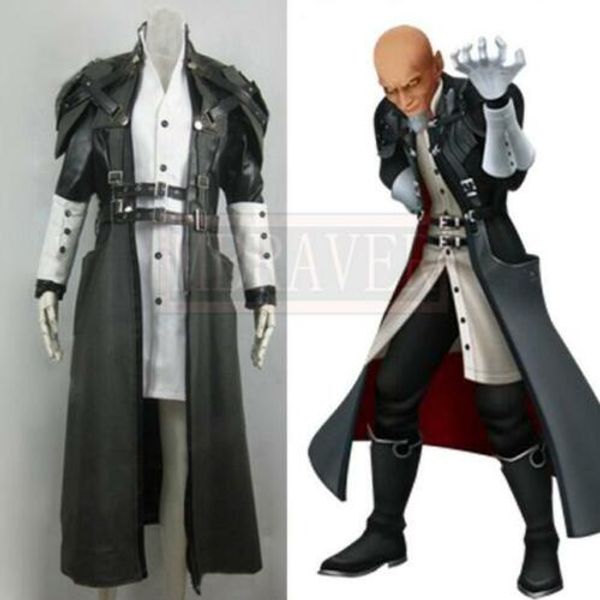 

anime kingdom hearts xehanort uniform cosplay costume, Black;red