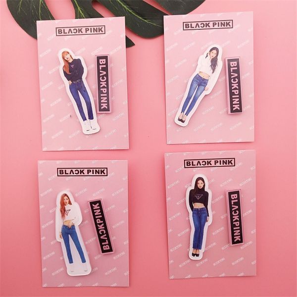

kpop blackpink model brooches pins new kill this love bag accessories jisoo lisa rose jennie wj48, Gray