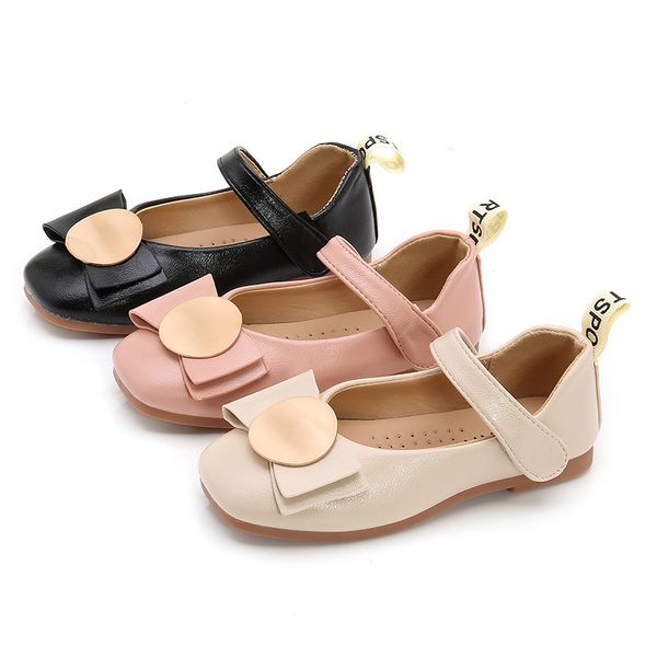 

новые детские ботинки 2020 девушки одиночного ботинок способ pu девушка принцесса средних дети, Black;red