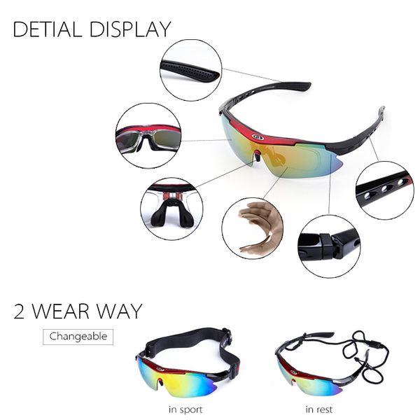 

windproof 5 lens polarized military tactical glasses hiking hunting eyewear outdoor sports cycling fishing uv400 sunglasses