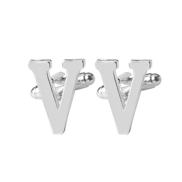 

новый буквица бизнес рубашка cufflink серебристая 26 alphabet тумака wedding формальное cufflink, Silver;golden