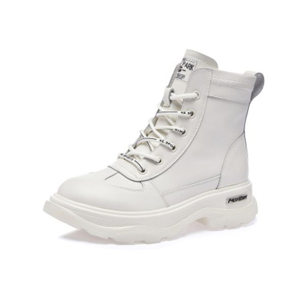 

women fashion designer martin boots patent leather 5.5cm thick heel lace-up soft ankle winter booties 3 colors, Black