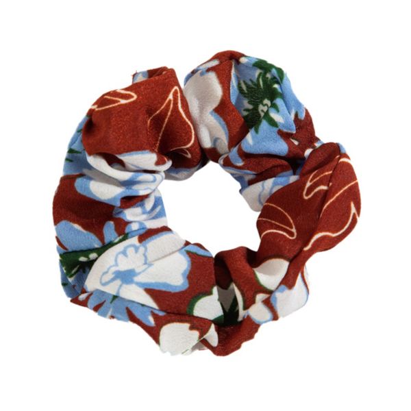 

girls candy solid color multicolor optional chiffon printing large intestine ring head rope hair bundle hair ring, Slivery;white