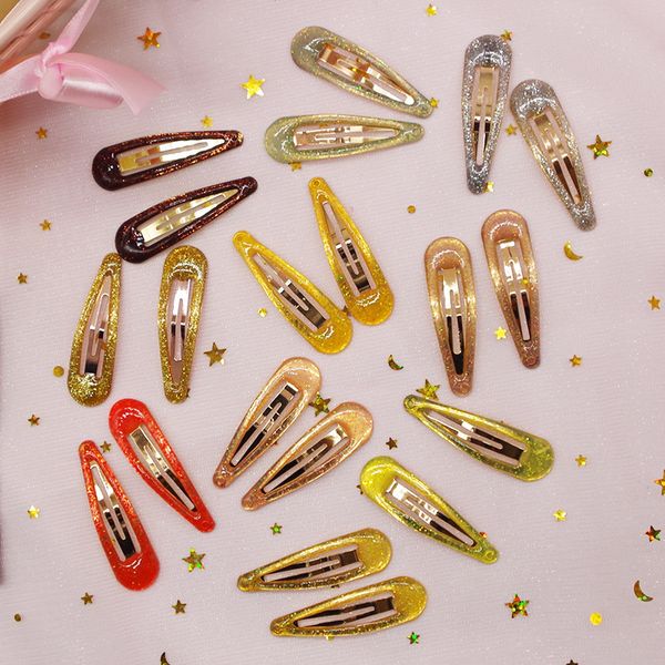 

hair accessories 2pc korea plating metal colour girls hairpin clips grips barrettes headwear, Slivery;white