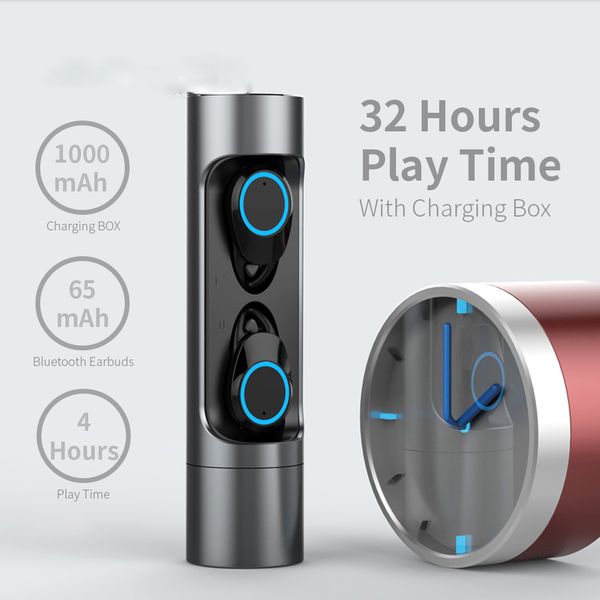 

x8 bluetooth 5.0 wireless stereo earphone tws ipx6 waterproof bluetooth earbuds in ear metal headset for mobile phone huawei