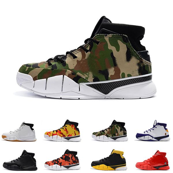 

2019 Top UNDFTD X Kobe 1 Protro MPLS All-Star Undefeated Camo Basketball Shoes For Men Deep Forest Authentic Sneakers
