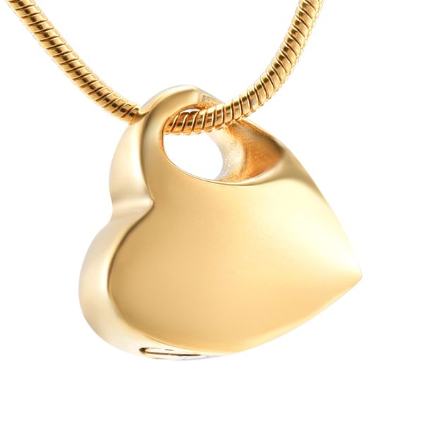 

lkj9960 gold tone customize stainless steel cremation jewelry human/ animal ashes holder memorial urn locket men women, Silver