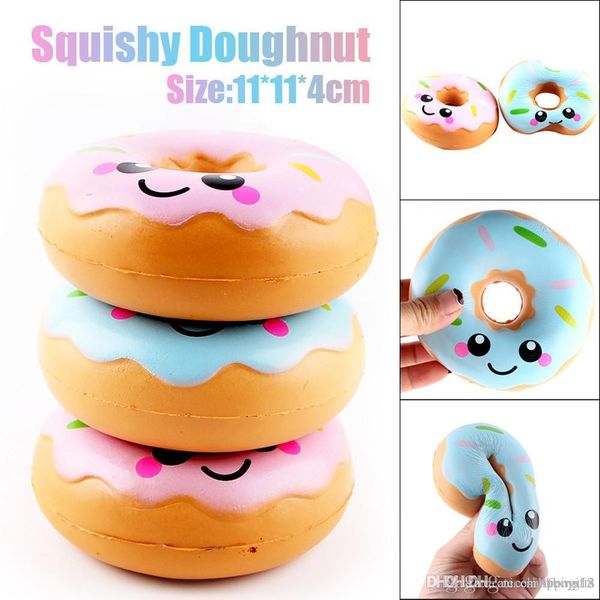 

squishies toy 11cm lovely doughnut cream scented squishy slow rising squeeze anti stress soft toys funny gadgets kawaii squishies oyuncak