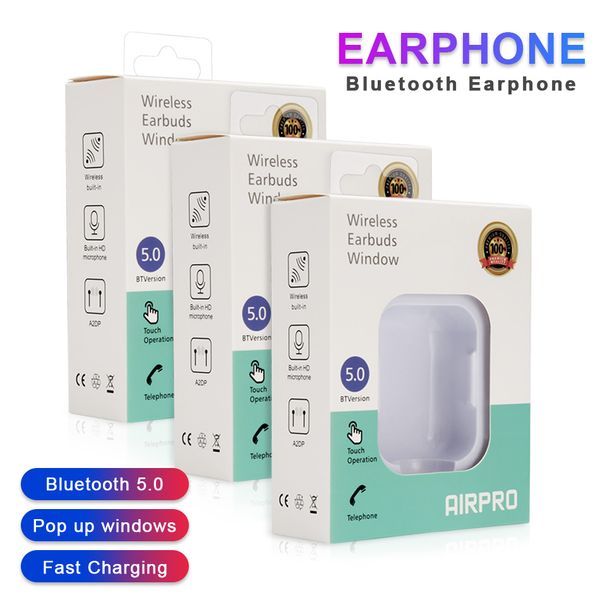 

Wirele headphone earbud airpro tw bluetooth 5 0 head et tereo ound port earphone for io android huawei pk i9 i12 i18 tw