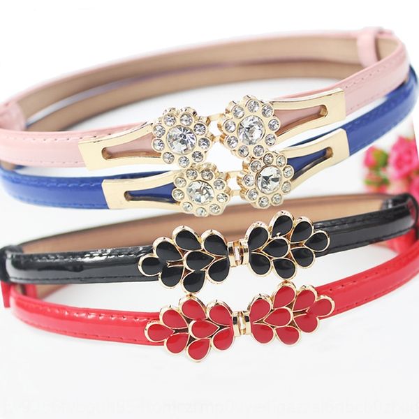 

nv shi dai faux imitation leather decorative thin all-match skirt women's thin belt women's decorative belt imitation leather, Black;brown