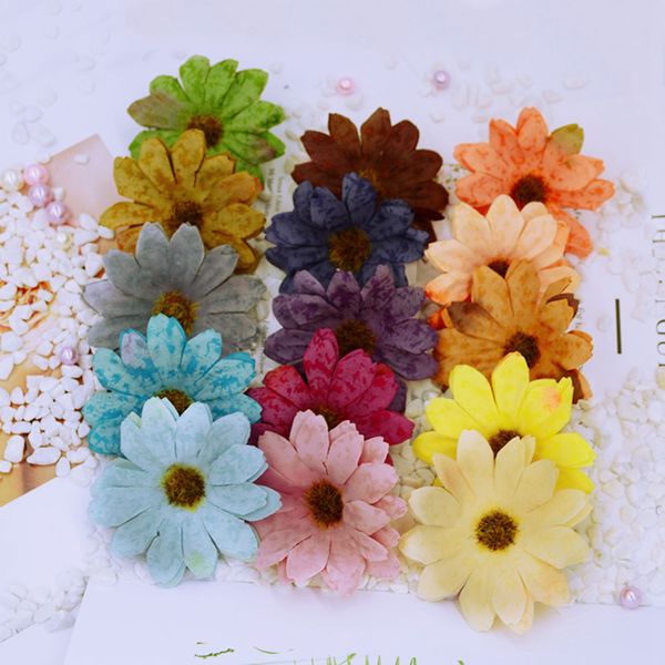 

20pcs fake sunflower for home decor gifts diy christmas garland scrapbooking silk daisy artificial plants flowers wall a cap