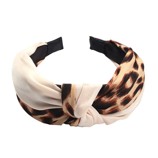 

leopard women headband 2f0508 wide edition fashion cloth hair accessories personality cross knotted headband fashionable wild brw, Silver
