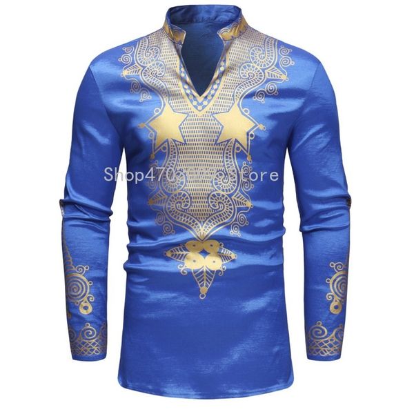 

longline african dashiki shirt men 2019 autumn new stand collar long sleeve dress shirt men traditional african clothing camisas, Red