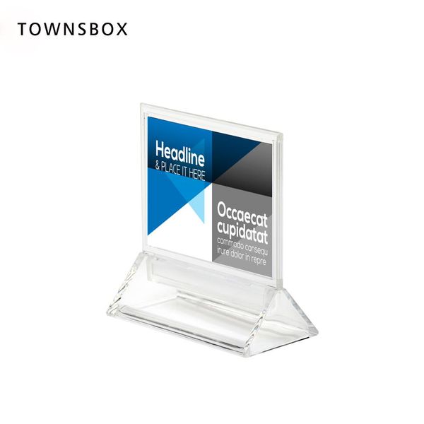 2019 A7 Frame Acrylic Price Tag Display Desk Sign Holder Stand