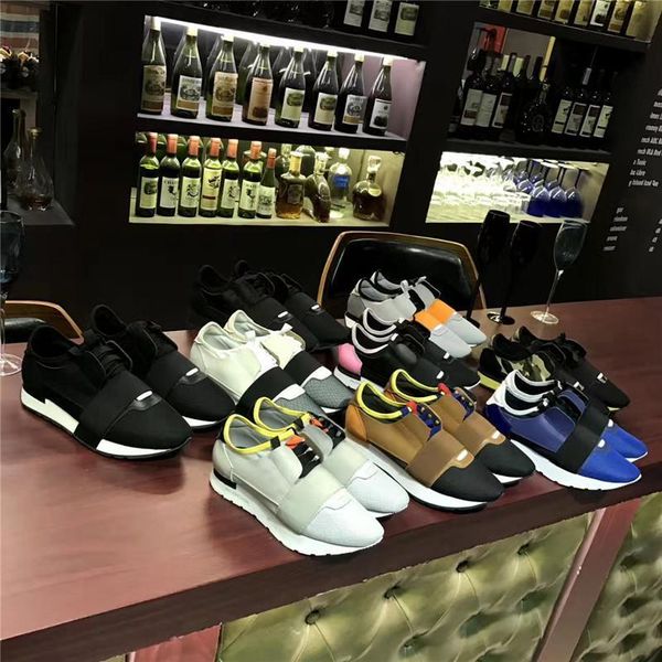 

designer shoes men brand casual shoes 2019 fashion flats sport runners racer luxury shoes women c25, Black