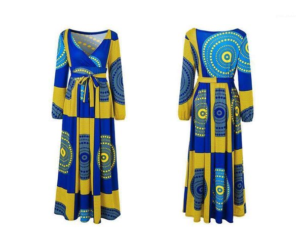 

long sleeve womens v neck dress fashion print ladies casual dress womens designer dress autumn winter, Black;gray