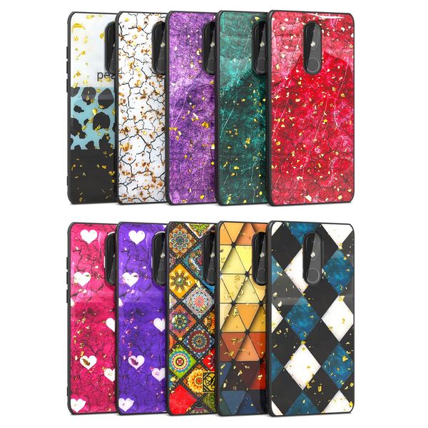 Para Coolpad Legado G7 jogo Bling Hard Case ouro para Stylo6 K51 A01 A21 A21S MOTO E7 Aristo5 K31 G Stylus MetroPCS Luxo Epoxy Glitter