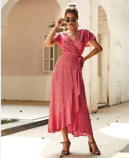 

floral printed holiday style asymmetrical dresses women summer clothes summer women ruffer panelled dresses fashion, Black;gray