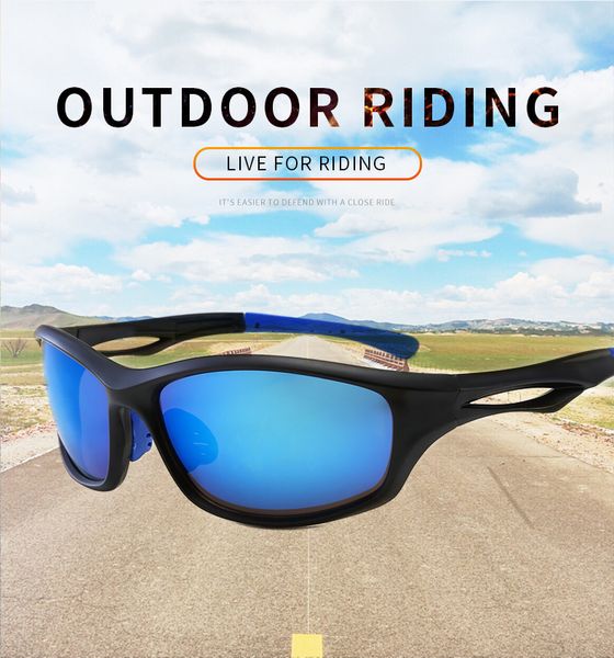 

1pcs bicycle glasses motorcycle riding sports outdoor uv protection sunglasses uv400 mountain road bike fishing riding glasses