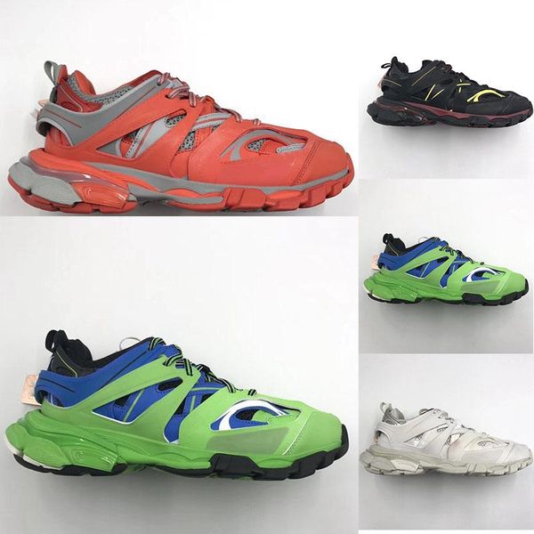

new 2019 triple s track trainers men's running shoes designer women's walking paris dad shoe luxury sneaker outdoor jogging design