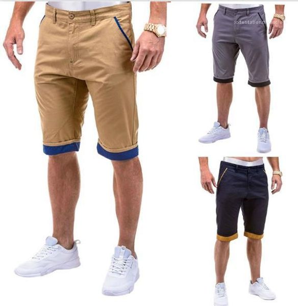 

шорты модные полосатые панельные шорты повседневные сплошной цвет молния fly брюки мужские дизайнерские расслабленные, White;black