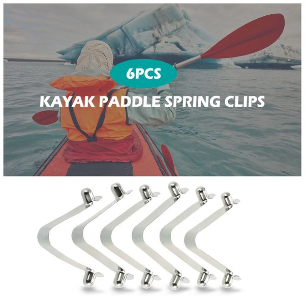

6pcs m2165 kayak paddle spring clips tent pole clips push button spring snap clip locking tube pin