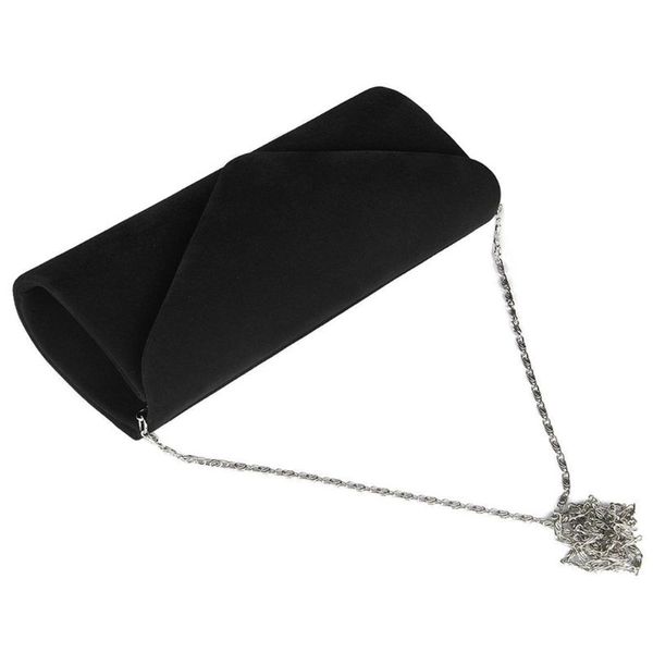 

ladies evening clutch chain bag handbag formal chain shoulder tote purse(black