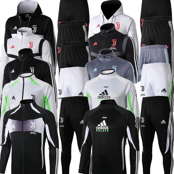 

S xxl19 20 new cr7 juve port wear buffon 2019 2020 juve ronaldo occer track uit de ligt long leeve half zipper training uit, Black
