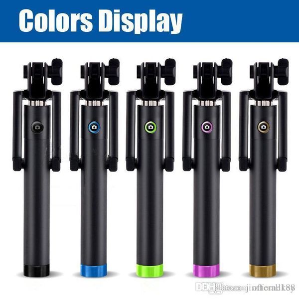 

wireless bluetooth selfie stick handheld foldable monopod bluetooth shutter remote control for iphone samsung htc with retail box