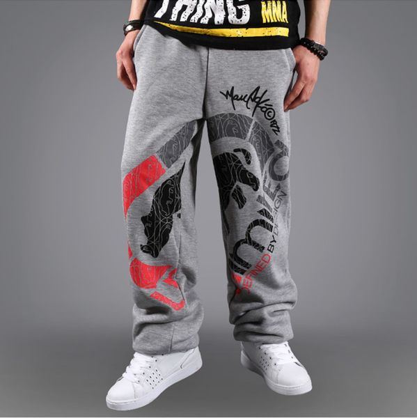 

wholesale- mens hip hop dance loose sweatpants men overiszed jogger em pantalones hombre body engineers eminem rap pants, Black