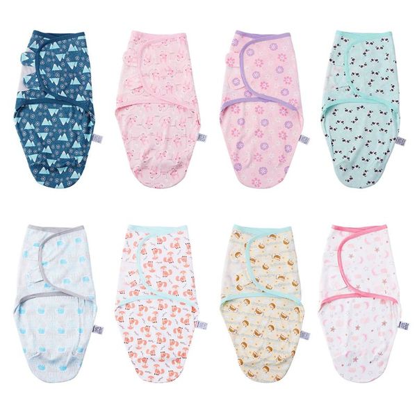 

baby swaddle wrap towel newborn infants cartoon printing sleeping bag u50f