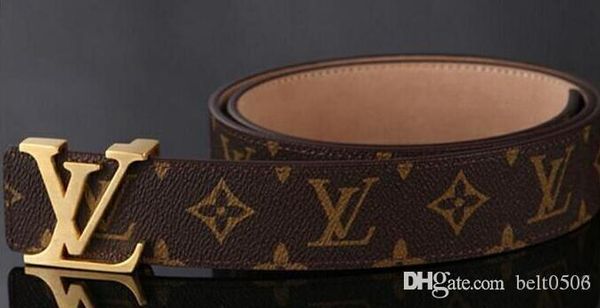 

with 2019 men and women leather fashi design belt large belt buckle design ing, Black;brown