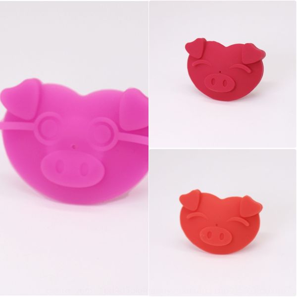 

2020 silicone cartoon baby funny pacifier infant round head pig silicone nipple nipple funny pacifier