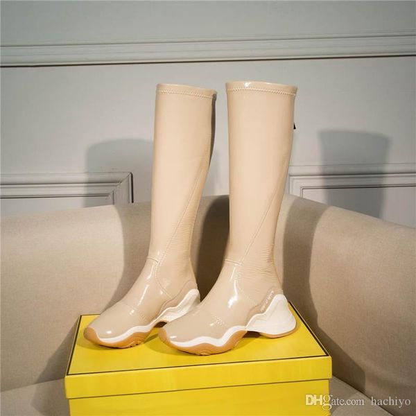 

2019fendi over the knee boots leather with original box