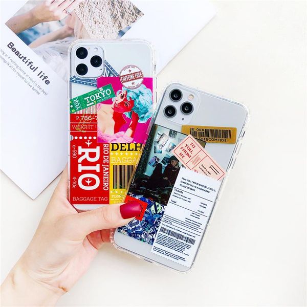 

new luxury designer phone cases iphone 11 pro max case cover for iphone xs 11 pro max xr 8 7 plus graffiti label gril phone cover
